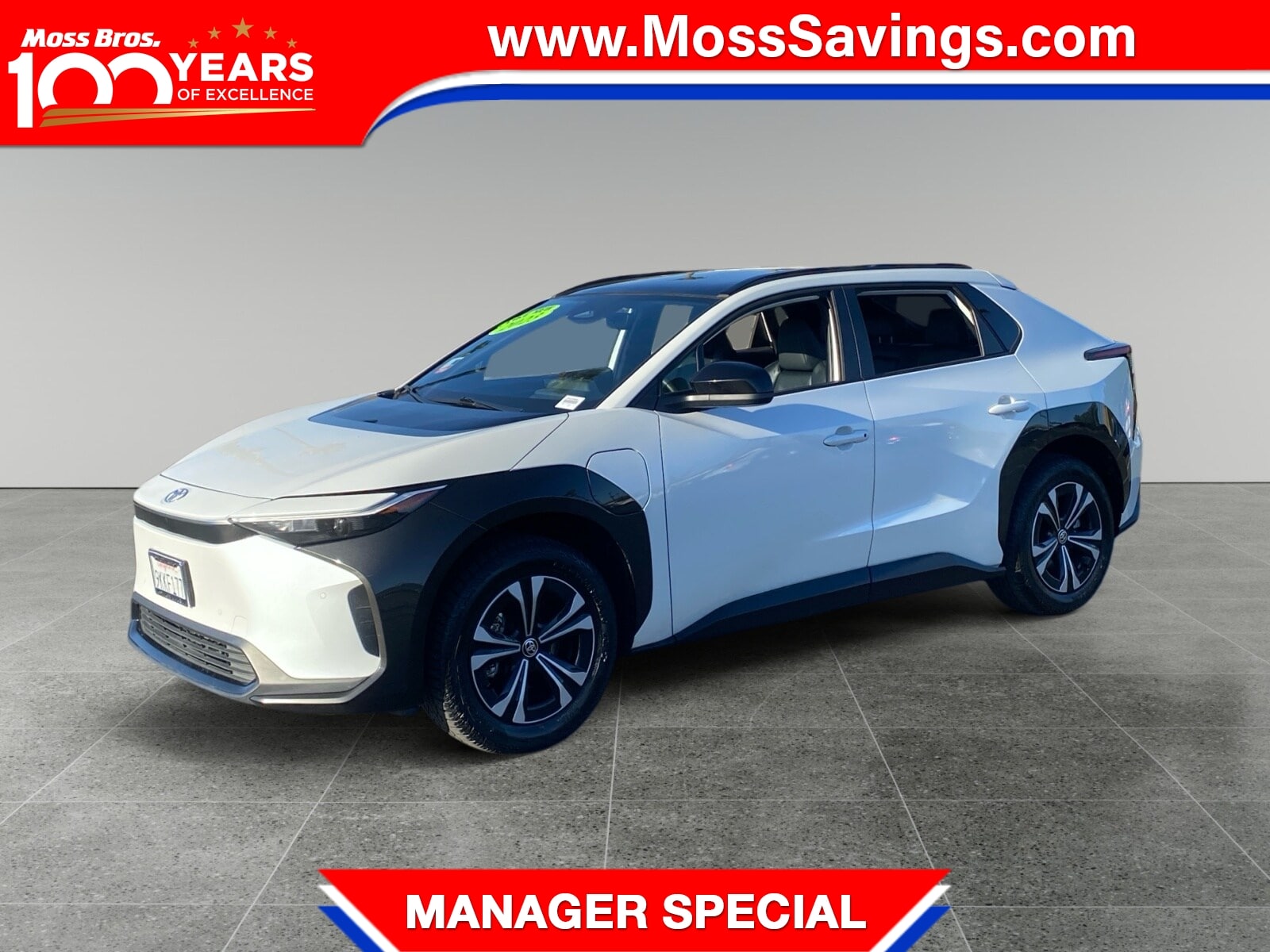 Used 2023 Toyota bZ4X XLE with VIN JTMAAAAA7PA027747 for sale in Moreno Valley, CA