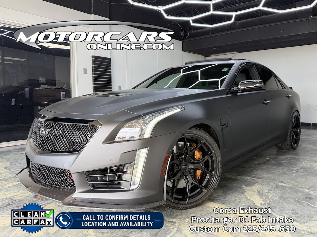 Used 2017 Cadillac CTS-V Corsa Exhaust Carbon Fiber Package Sedan