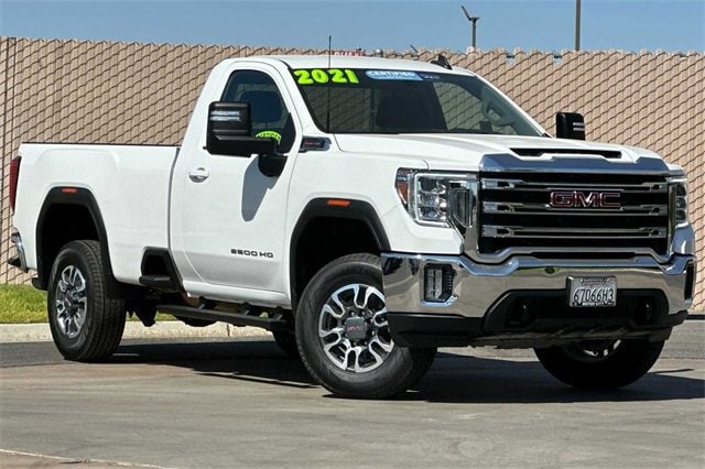 Used 2021 GMC Sierra 3500HD SLE with VIN 1GT38RE72MF317006 for sale in Bakersfield, CA