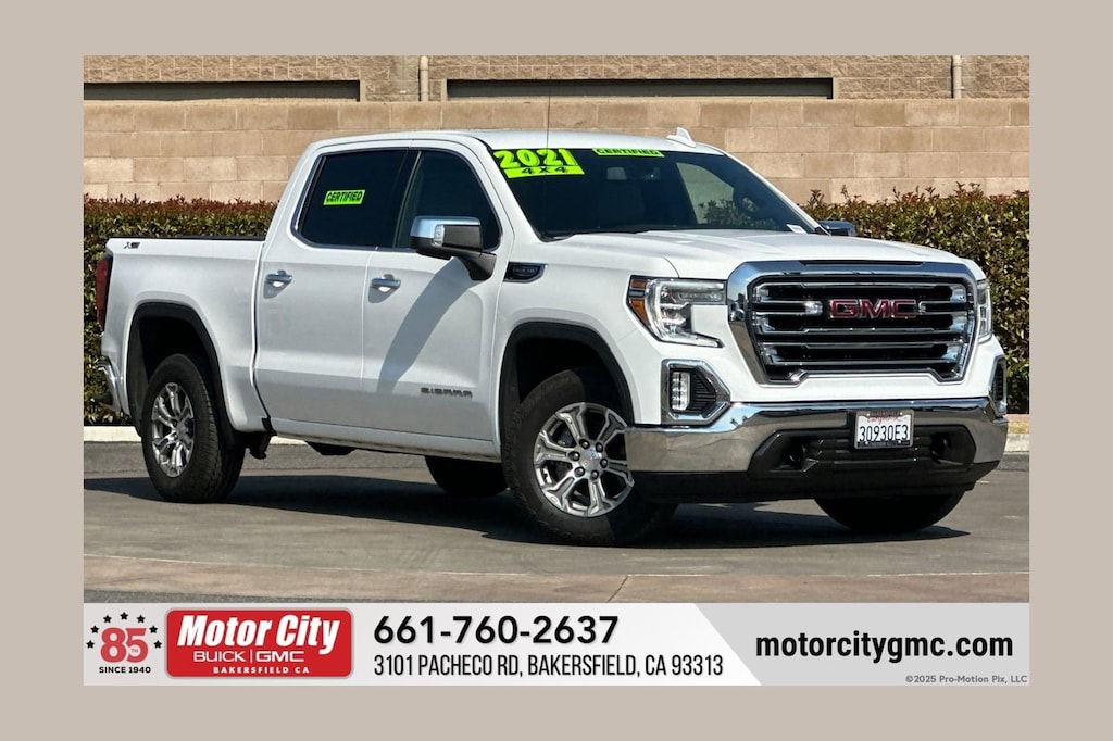 Certified 2021 GMC Sierra 1500 SLT Truck Crew Cab
