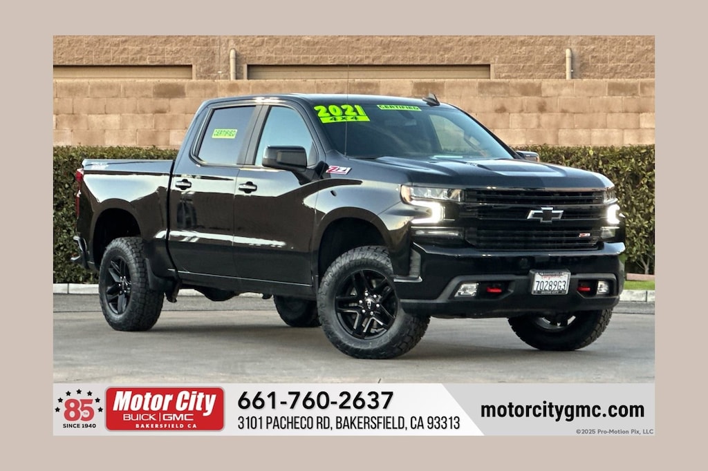 Certified 2021 Chevrolet Silverado 1500 LT Trail Boss Truck Crew Cab