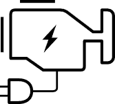 Plug-in hybrid icon
