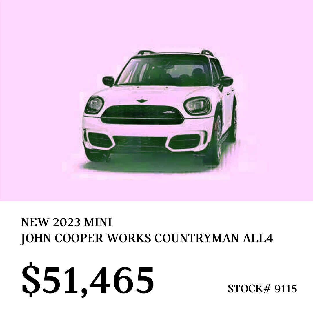 New Vehicle Specials Motor City MINI