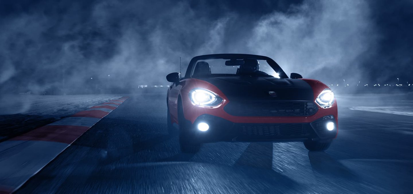 FIAT 124 Spider Abarth Red Front Exterior Racetrack.jpg