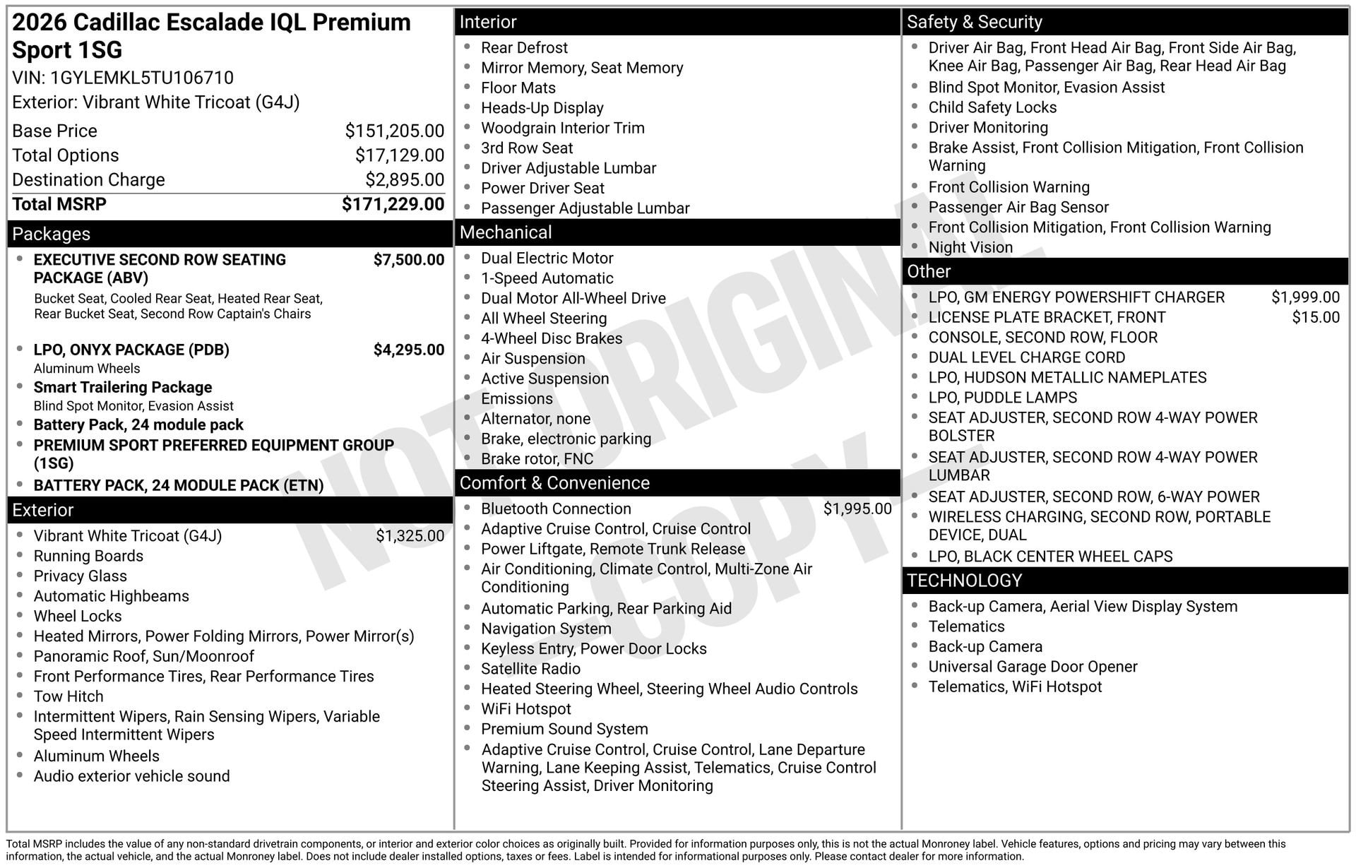2026 Cadillac Escalade IQL Premium Sport AWD's photo