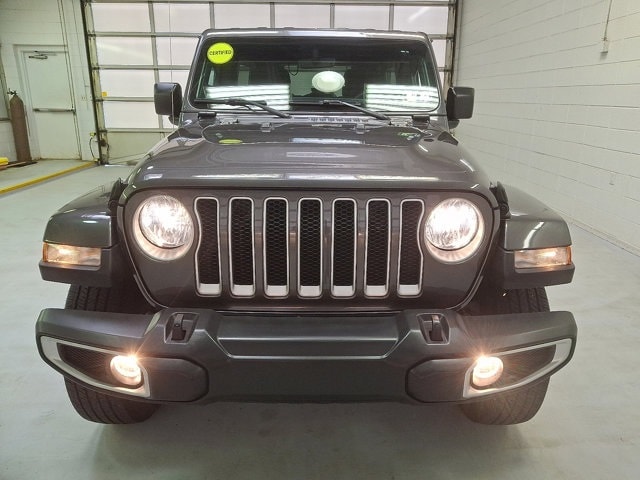 Used 2023 Jeep Wrangler 4-Door Sahara with VIN 1C4HJXEN9PW656458 for sale in Wilkes Barre, PA