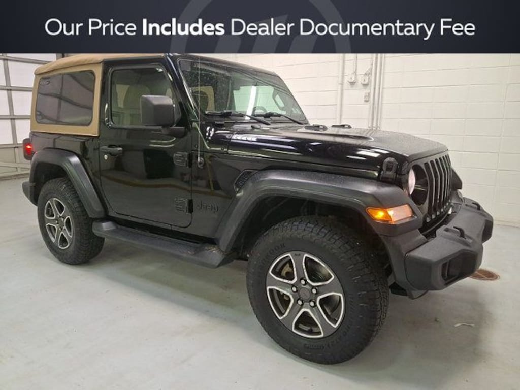 Used 2020 Jeep Wrangler Black & Tan SUV