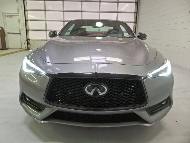 Used 2022 INFINITI Q60 Coupe RED SPORT with VIN JN1FV7LL7NM680833 for sale in Wilkes Barre, PA