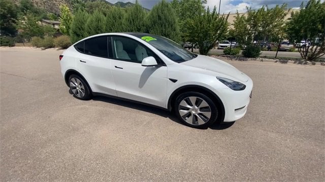 Used 2022 Tesla Model Y Long Range with VIN 7SAYGDEE2NF360439 for sale in Glenwood Springs, CO