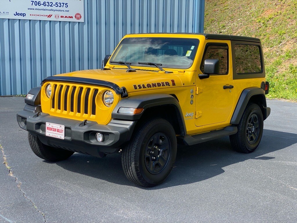 Used 2021 Jeep Wrangler ISLANDER with VIN 1C4GJXAN9MW594623 for sale in Mineral Bluff, GA