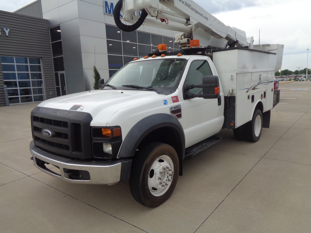 Used 2009 Ford Super Duty F-550 DRW Bucket Boom Truck Truck Regular Cab