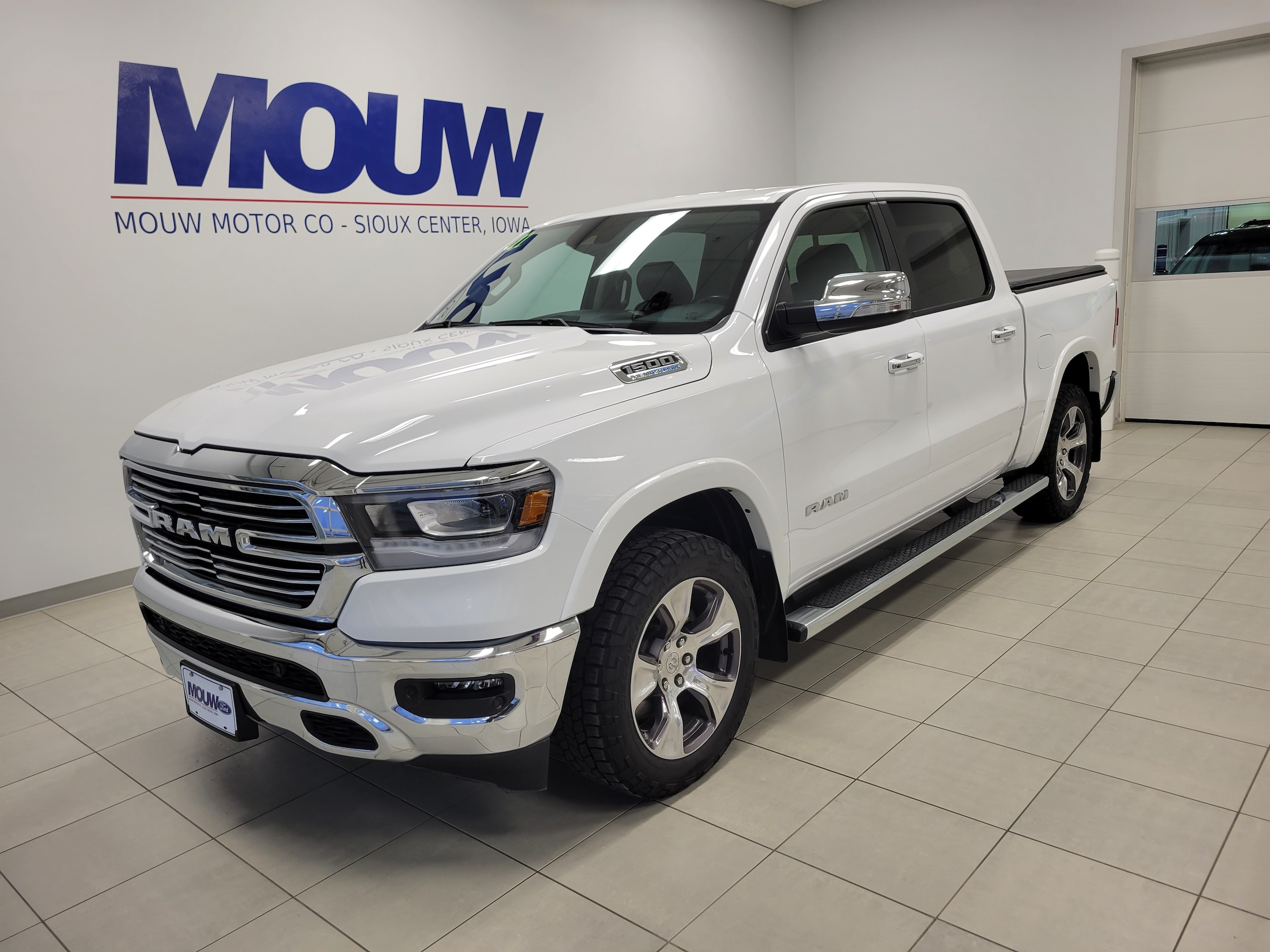 Used 2021 RAM Ram 1500 Pickup Laramie with VIN 1C6SRFJT5MN683856 for sale in Sioux Center, IA