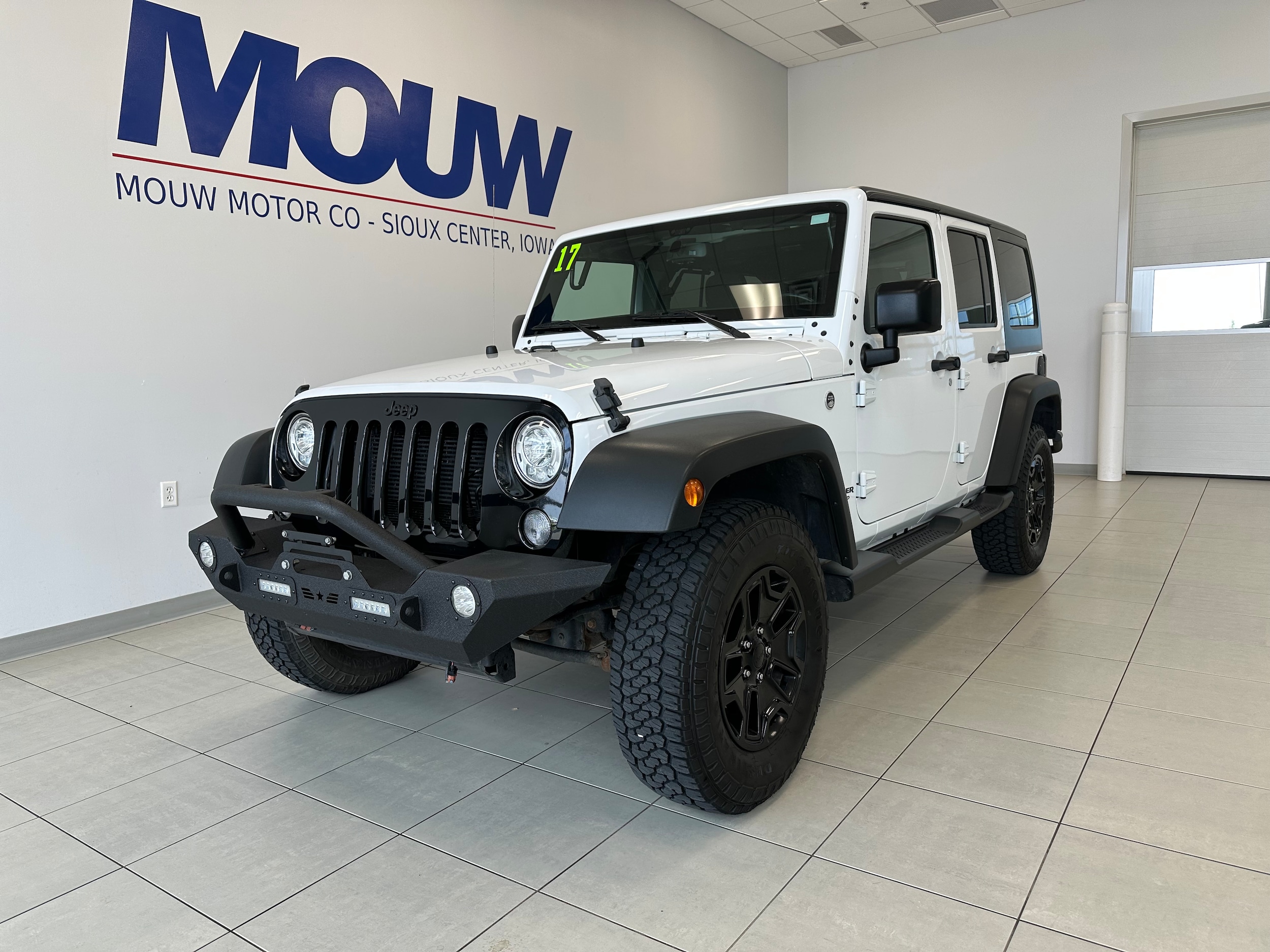 Used 2017 Jeep Wrangler Unlimited Willys Wheeler with VIN 1C4BJWDG9HL633512 for sale in Sioux Center, IA