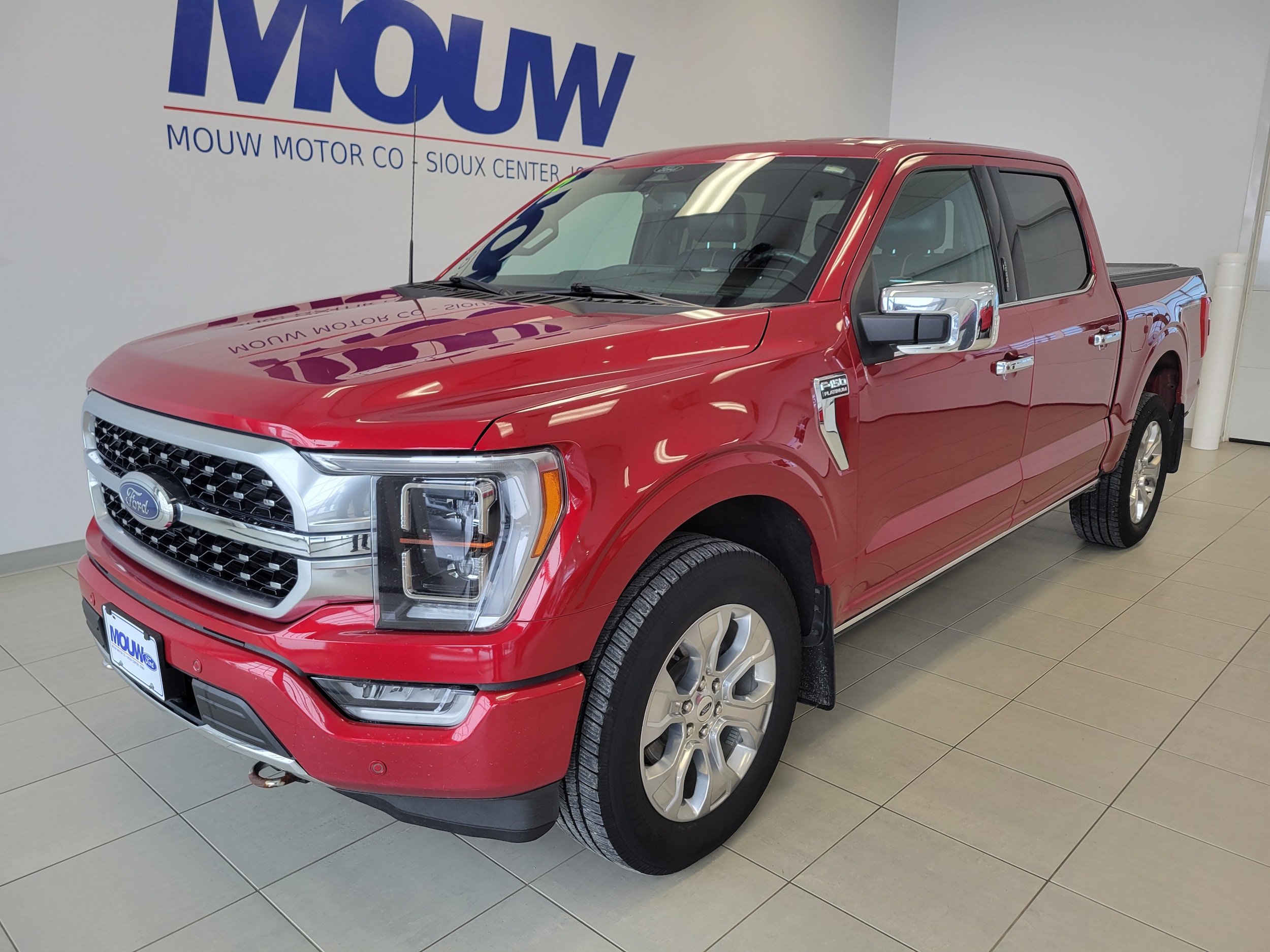 Used 2022 Ford F-150 Platinum with VIN 1FTFW1E89NFB60007 for sale in Sioux Center, IA
