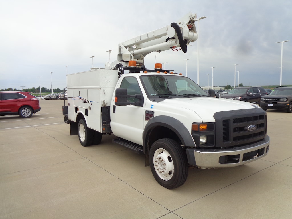 Used 2009 Ford Super Duty F-550 DRW Bucket Boom Truck Truck Regular Cab