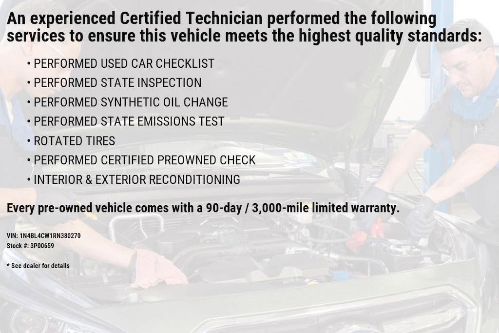 Certified 2024 Nissan Altima 2.5 SR Sedan