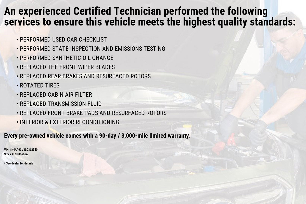 Used 2020 Nissan Maxima SV with VIN 1N4AA6CV3LC362540 for sale in Lebanon, PA