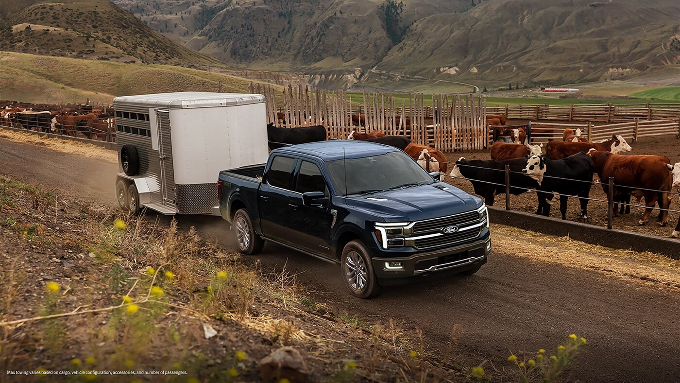 ford f150 towing a small trailer