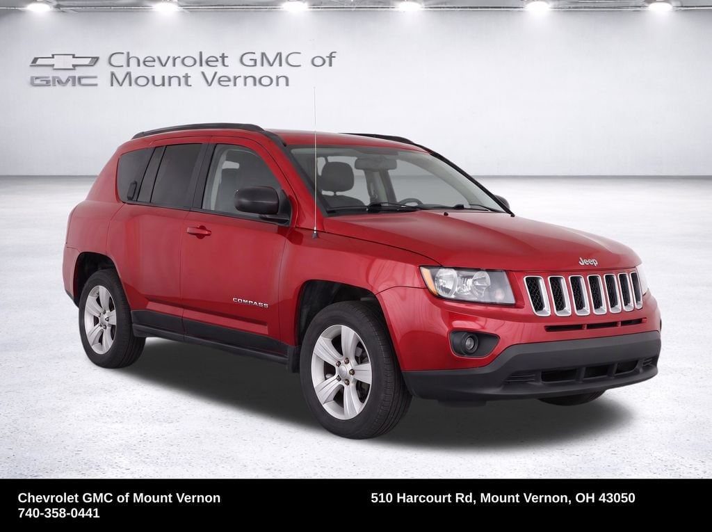 Used 2016 Jeep Compass Sport with VIN 1C4NJDBB9GD713166 for sale in Mount Vernon, OH