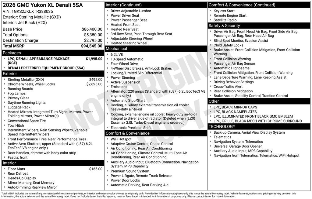 2026 GMC Yukon XL Denali - Photo 11