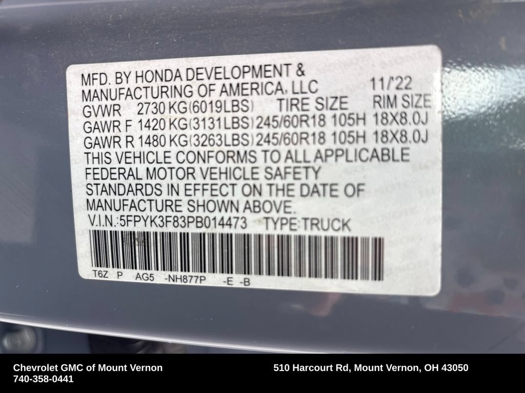 2023 Honda Ridgeline Black Edition - Photo 48