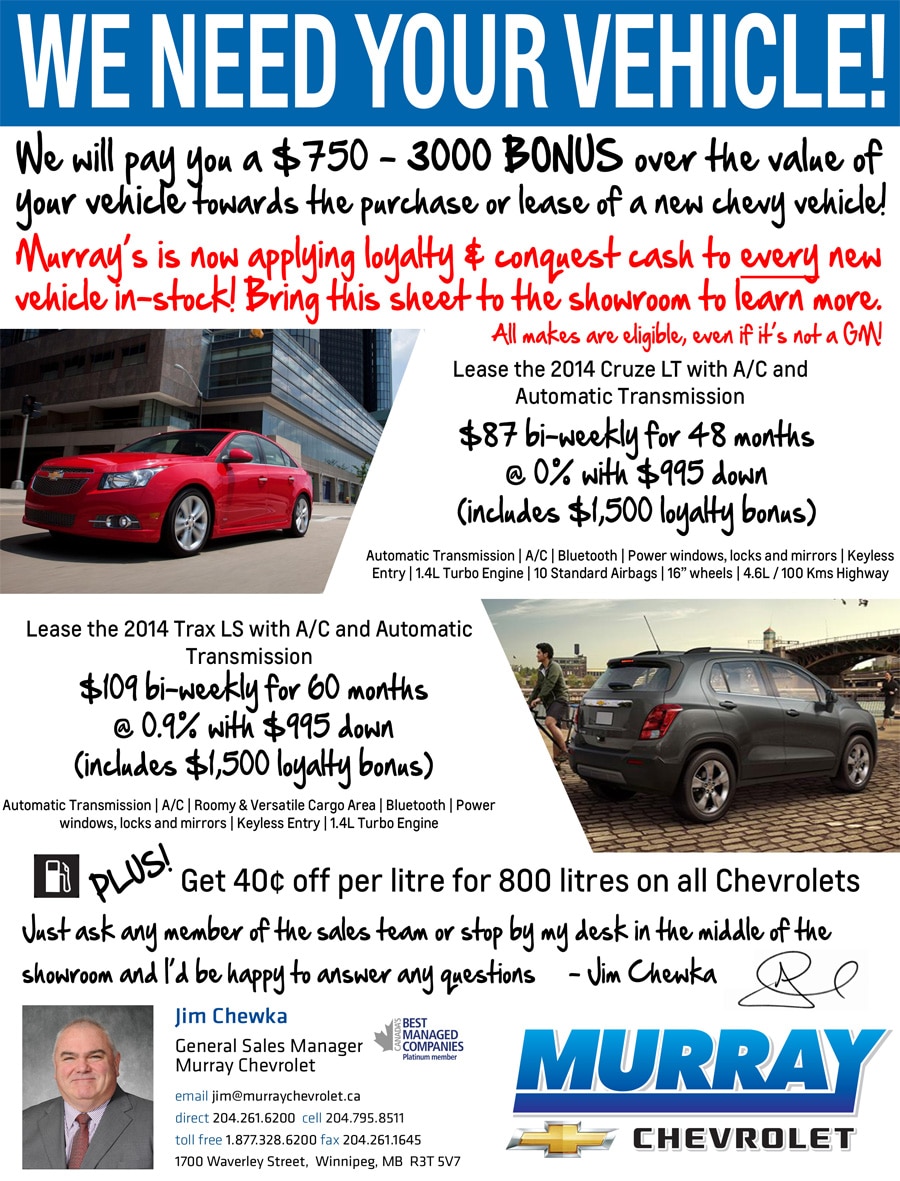 GM Loyalty Bonus Save Up To 3000 Extra Off Select New GM Vehicles