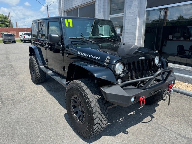 Used 2017 Jeep Wrangler Unlimited Rubicon with VIN 1C4BJWFG0HL660126 for sale in Milton, PA