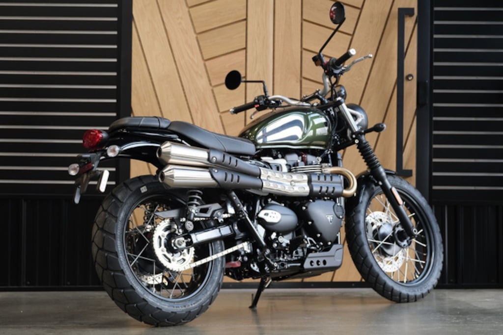 New 2023 Triumph Scrambler 900 Chrome Edition Brooklands Green Chrome Edition Brooklands Green MotorCycle