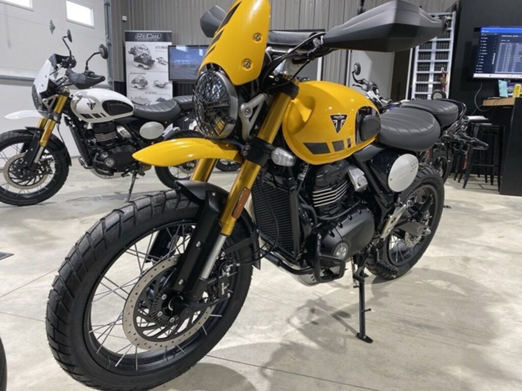 New 2026 Triumph Scrambler 400 XC Racing Yellow MotorCycle