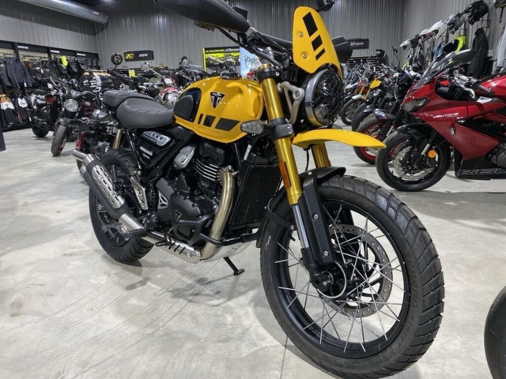 New 2026 Triumph Scrambler 400 XC Racing Yellow MotorCycle