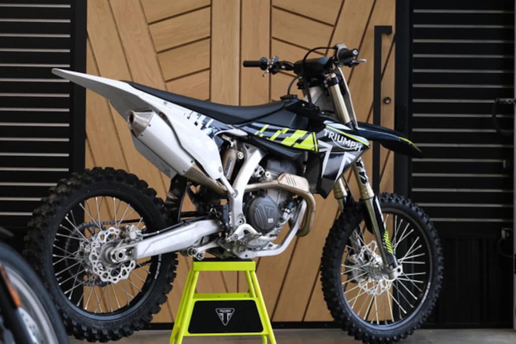 New 2024 Triumph TF 250-X Racing/Yellow/Black/White MotorCycle