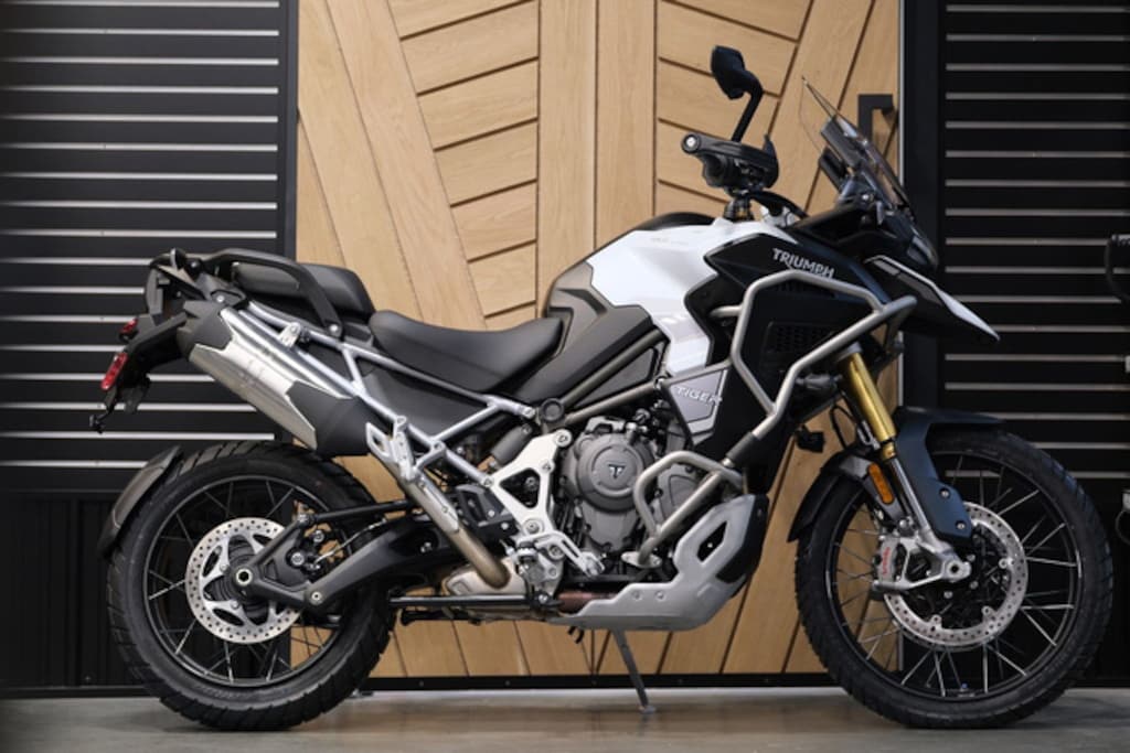 New 2023 Triumph Tiger 1200 Rally Explorer Snowdonia White MotorCycle
