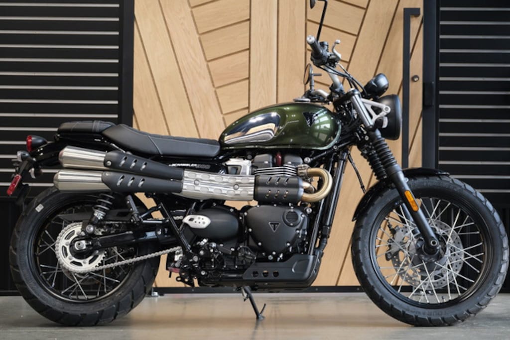 New 2023 Triumph Scrambler 900 Chrome Edition Brooklands Green Chrome Edition Brooklands Green MotorCycle