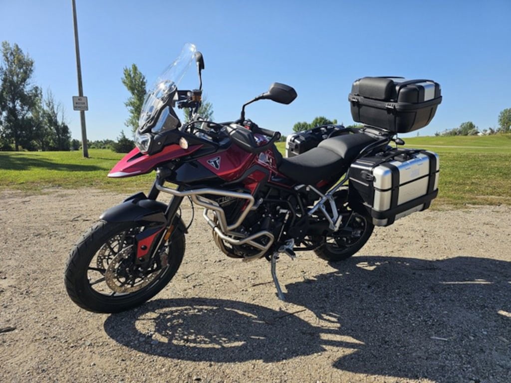 Used 2024 Triumph Tiger 900 GT Pro Carnival Red Sapphire Black MotorCycle