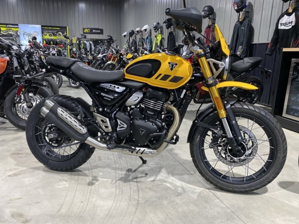 New 2026 Triumph Scrambler 400 XC Racing Yellow MotorCycle