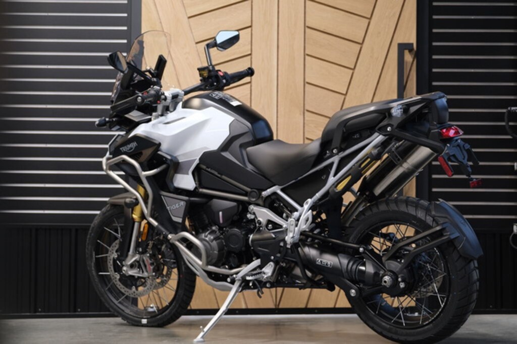New 2023 Triumph Tiger 1200 Rally Explorer Snowdonia White MotorCycle