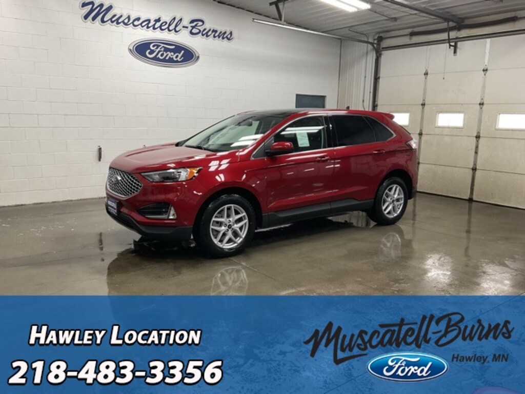 New 2024 Ford Edge SUV SEL Rapid Red Metallic Tinted Clearcoat for Sale