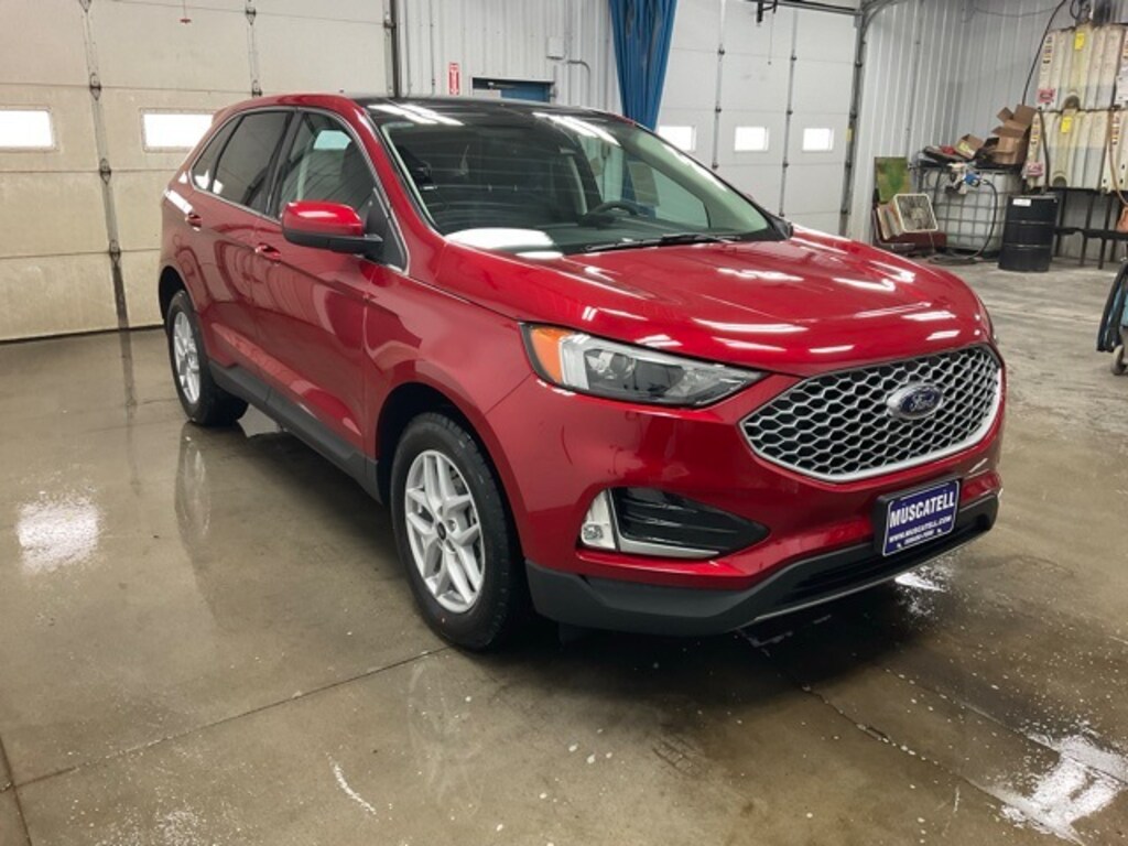 New 2024 Ford Edge SUV SEL Rapid Red Metallic Tinted Clearcoat for Sale