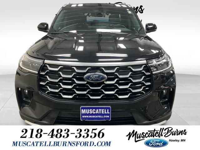 Used 2025 Ford Explorer Platinum with VIN 1FMUK8HH3SGA01671 for sale in Hawley, Minnesota