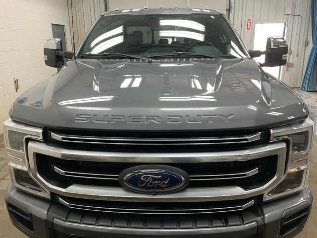 Used 2022 Ford F-350 Super Duty Platinum with VIN 1FT8W3BTXNEC11243 for sale in Hawley, MN