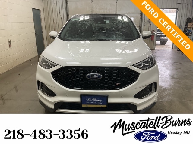 Certified 2022 Ford Edge ST with VIN 2FMPK4APXNBA82042 for sale in Hawley, Minnesota