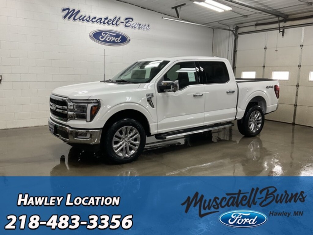 New 2024 Ford F150 Truck Lariat Star White Metallic TriCoat for Sale