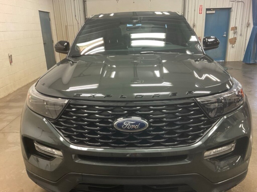 Used 2022 Ford Explorer SUV STLine Green for Sale in Hawley MN Stock