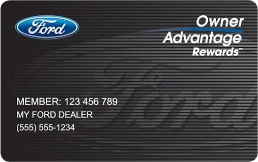 Ford owner advantage rewards card #7
