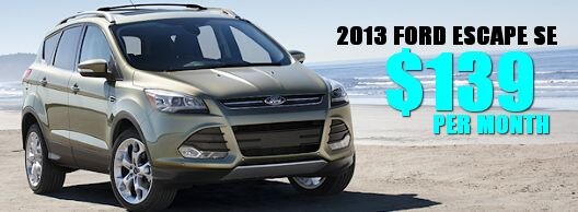 2013 Ford escape lease offers