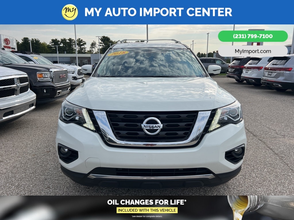 Used 2018 Nissan Pathfinder SV with VIN 5N1DR2MM9JC603248 for sale in Muskegon, MI