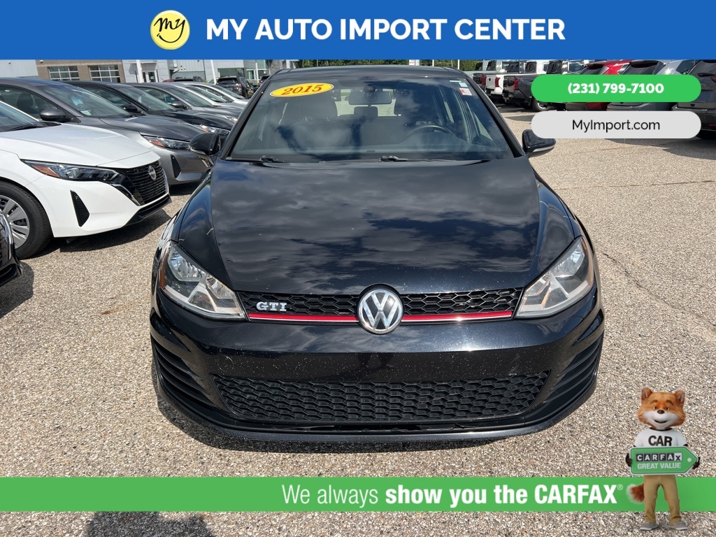 Used 2015 Volkswagen Golf GTI SE with VIN 3VW4T7AU0FM021761 for sale in Muskegon, MI