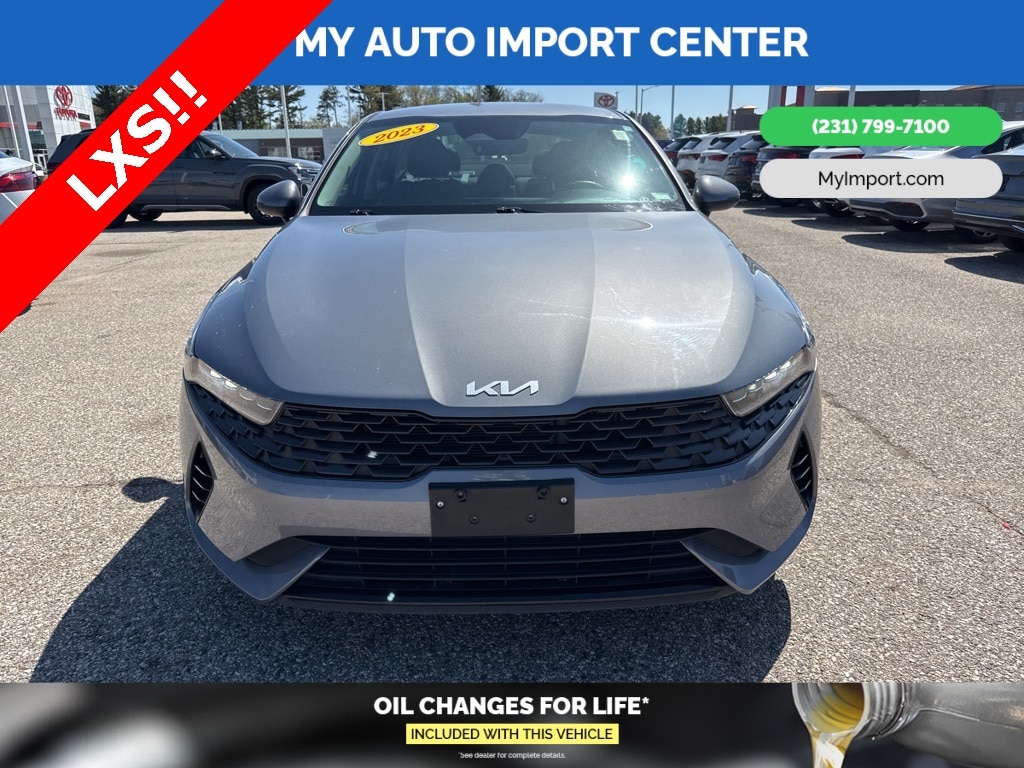 Used 2023 Kia K5 LXS with VIN 5XXG14J29PG189680 for sale in Muskegon, MI