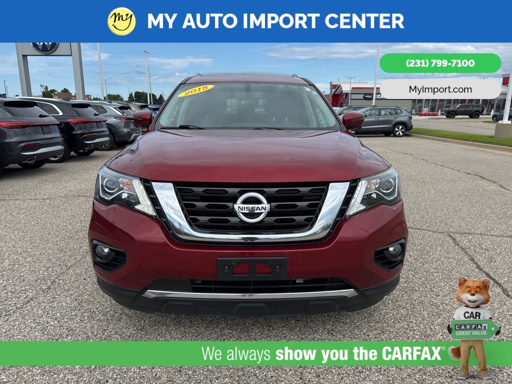 Used 2018 Nissan Pathfinder SL with VIN 5N1DR2MMXJC640454 for sale in Muskegon, MI