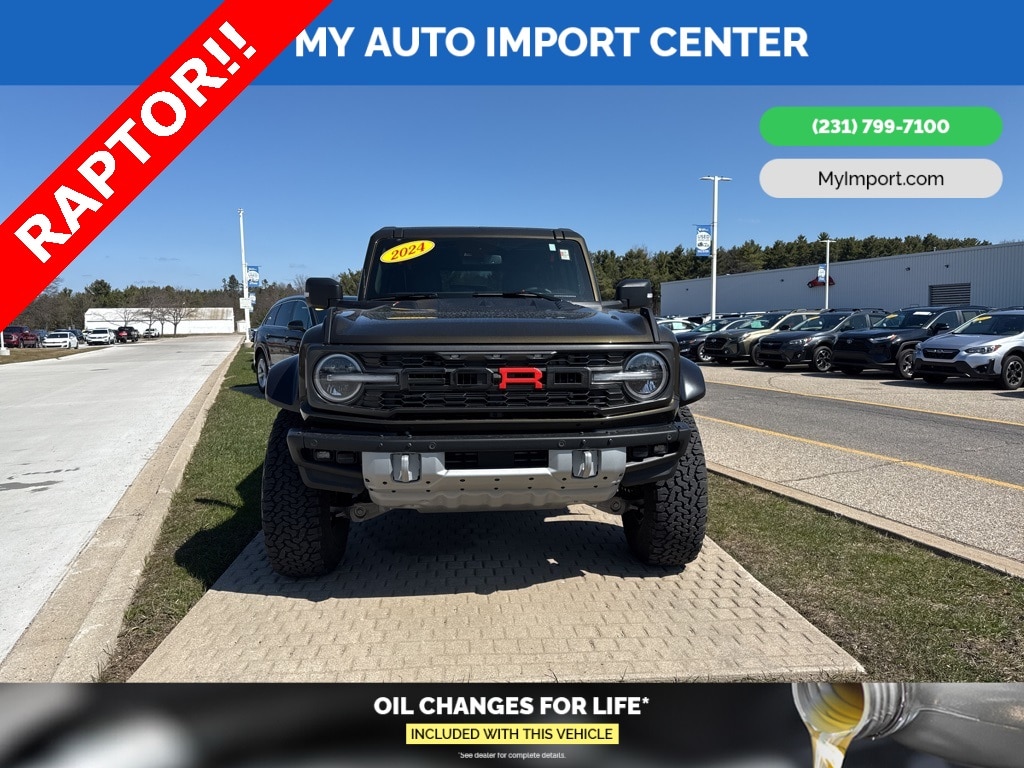 Used 2024 Ford Bronco 4-Door Raptor with VIN 1FMEE0RR4RLA00180 for sale in Muskegon, MI